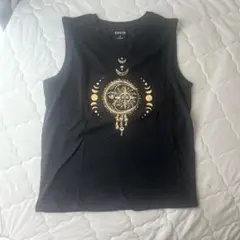 新品 SHEIN ブラック ノースリーブ Tシャツ