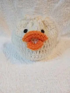 あひるのお顔巾着