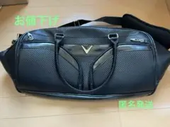 キャロウェイ⚫︎美品⚫︎カーボン調黒ゴルフバッグ
