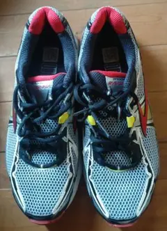 Brooks ランニングシューズ メッシュ グレー/レッド/イエロー28cm