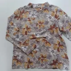 毛混花柄ジャガードＴシャツ