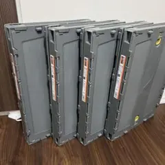 【4セット】トラスコ中山 TRUSCO 50L グレー コンテナ