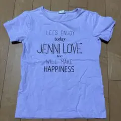 JENNI メッセージプリント Tシャツ 薄紫色