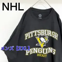 YBB16【US輸入】NHL　半袖Tシャツ【メンズ2XL】黒色
