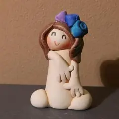 清水人形－9（はじめまして）髙橋千鶴子女史作