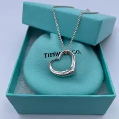 ✨美品✨ Tiffanyu0026Co オープンハート ネックレス 22mm