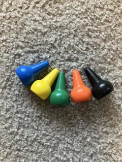 ベビーコロール5色　青　黄　緑　オレンジ　黒