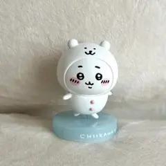 ナガノマーケット ちいかわにかぶられたナガノのくま　フィギュアマスコット
