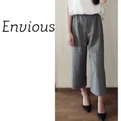 Envious ワイドパンツ グレー  ストライプ F