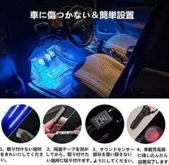 ledテープライト RGB ledテープ 車 ledテープ 12V 18L