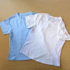 メッシュショートスリーブTシャツ 2枚セットレディース　Mサイズ