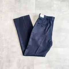 デッドストック NOS 70s USA製 ネイビー レーヨン混 スラックスパンツ