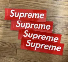 Supreme ステッカー 4枚セット 赤