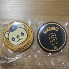ジャイアンツ　エニマイくじ　E賞　缶バッジ　ライオンハヤト　坂本勇人　パペット