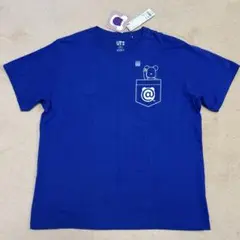 未使用 ユニクロ ベアブリックＴシャツ ブルー メンズ 3XL 大きいサイズ