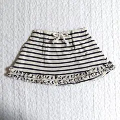 【同梱100円】プティマイン　マリンボーダースカート