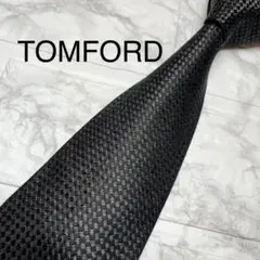 TOMFORD トムフォード　ネクタイ　ソリッドタイ　ブラック　無地