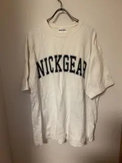 NICKGEAR ホワイト Tシャツ L ニックギアー