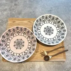 モロッカン　パスタ皿2枚セット