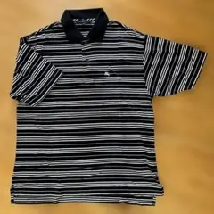 BURBERRY GOLF ストライプ ポロシャツ M