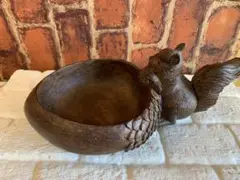 セール！木製リスさんの小物入れ