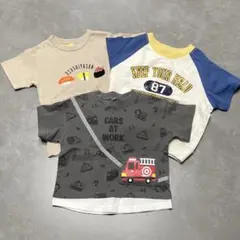 しまむら ベビー Tシャツ 90cm 3枚セット 男の子