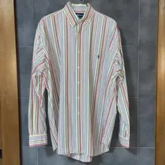 Ralph Lauren ストライプ ボタンダウンシャツ