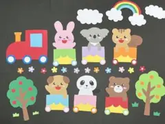動物列車　壁面飾り（本日最終日！セール中です）