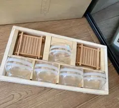ADERIA GLASS 石塚硝子 冷茶グラス 竹コースター 冷茶セット