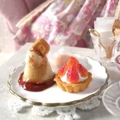 ミニチュアスイーツセット いちごタルト レトロプリン ロータス ミニチュアフード