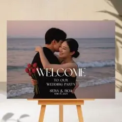 ウェルカムボード　パネル　結婚式　ウェルカムスペース　受付装飾　101