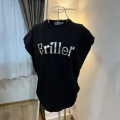 Maried’or Briller ロゴ入り 黒 半袖トップス