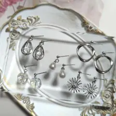 ♡超お得♡ハンドメイドピアス　おまとめ5点セット no.002