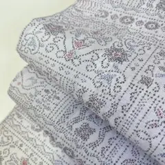 夏着物 薄い生地 可愛いデザイン 混紡 i-3527