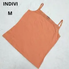 美品 INDIVI インディヴィ オレンジ レース キャミソール M