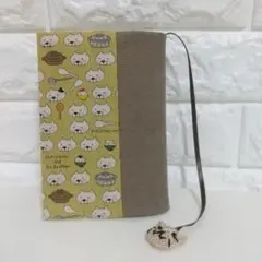 猫チャーム付きブックカバー（文庫判）No.53