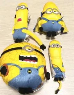 ミニオンズ　怪盗グルーのミニオン超変身　メガミニオン　ぬいぐるみ　4種セット