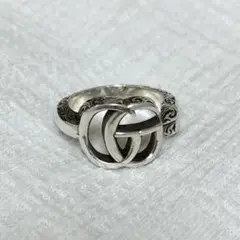 GUCCI ダブルGキーリング 10号