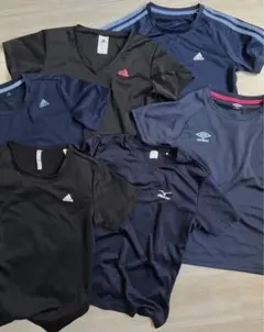 レディース　アディダス　Tシャツ　半袖　M L adidas スポーツウェア　黒