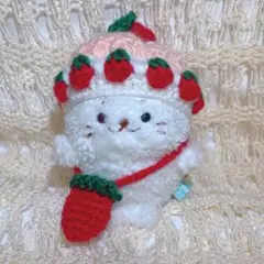 【しろたんぽてぽてマスコット用】いちご王国のプリンスなりきりセット
