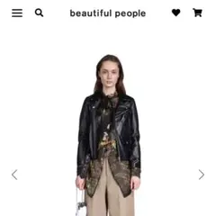 beautiful people ヴィンテージレザーライダースジャケット