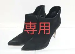 Sergio Rossi セルジオロッシ ブラックスエードブーティ 22.5cm