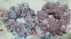 ハンドメイドシュシュ　2個セット