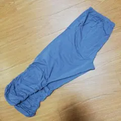 レギンス スパッツ パンツ 7分丈 シャーリング LL ミディアムグレー 新品