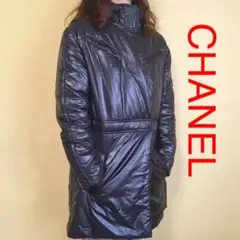 CHANEL シャネル 黒 コクーン ライト ダウンコート ■レア■