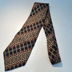 Christian Dior 幾何学模様 ネクタイ　古着