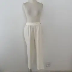 YOKOCHAN ホワイトとろみパンツ　ヨーコチャン　36