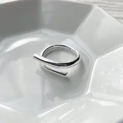 1LINE カーブ ring シルバーリング