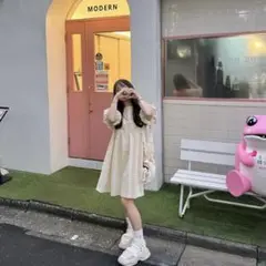 wcloset／バッグリボンパフスリーブチュニック