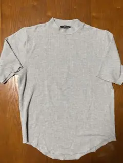 ナノユニバース ワッフルTシャツ 半袖 グレー M